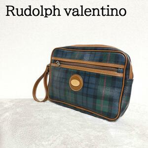 美品Rudolph Valentino ルドルフヴァレンチノ クラッチバッグ