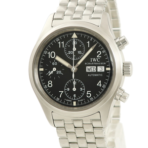 【3年保証】 IWC パイロットウォッチ メカニカル フリーガー クロノグラフ 3706-07 IW370607 黒 トリチウム 自動巻き メンズ 腕時計