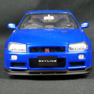 スカイラインという名を冠した最後のGT-R★R34★スカイラインGT-R★V-SPECⅡ★SKYLINE　GT-R★ミニカー★オートアート★１/１8★送料無料