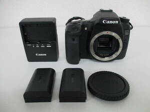 中古 カメラ Canon キャノン EOS 70D デジタル 一眼レフカメラ ボディ 充電器付き ※通電のみ確認済 ／F