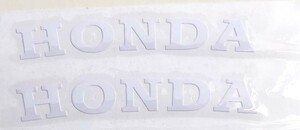 限定品 　９ｃｍ×１．３ｃｍ　HONDA　耐熱シール　白系　ブレーキキャリパー　ドアミラー　ドアノブ　ガラス　その他外装