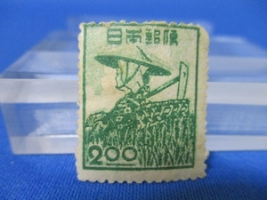 昭和・産業図案切手☆農婦☆2円切手／1948年（昭和23年）／未使用／n0308-5