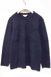 Christian Dior SPORTS ウール ニット セーター size M シャドーロゴ 総柄 ブラック