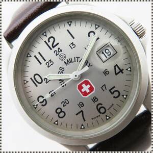 スイスミリタリー クォーツ 腕時計 6-413 稼働品 SWISS MILITARY HA042201