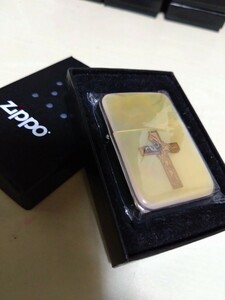 ZIPPO ジッポ 1941レプリカ 2003年製 貝張り シェル クロス 未使用