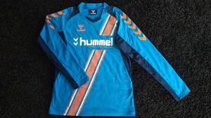 【送料無料】ヒュンメル hummel アンダーシャツ インナーシャツ 140 長袖 ブルー サッカー