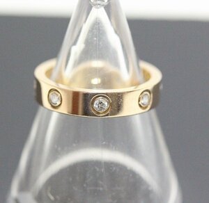 ☆ 【中古】 Cartier カルティエ ラブリング 750 PG フルダイヤ #49