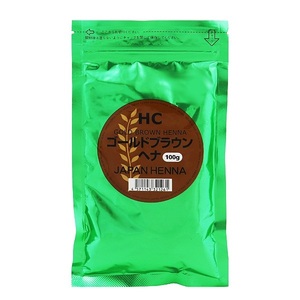 ジャパンヘナ HC染料入りヘナ ゴールドブラウン 100g ヘアケア JAPAN HENNA 新品 未使用