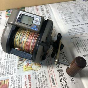 (66) Daiwaダイワ デジタルカウンター付 船用 ベイトリール SUPER TANASENSOR S500 通電OK