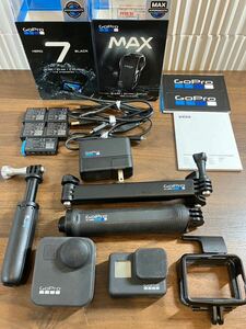 E/1216 通電OK GoPro ゴープロ セット MAX 360度アクションカメラ HERO7 Black