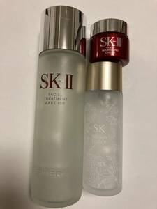 SK-II 空き容器 エスケーツー セット 詰め替え ボトル クリームケース 化粧水 SK2 SKII ローション ゴールド 赤 レッド デザイン デパコス