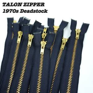 TALON Zipper Open 1970s NAVY Deadstock 49 Vintage タロン タロンジッパー 1970年代 デッドストック リメイク リプロ 修理 ヴィンテージ