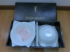 中古品 保管品 イヴ・サンローラン YVES SAINT LAURENT YSL ファイブボールセット 食器 皿 5枚 YB-6580/激安1円スタート