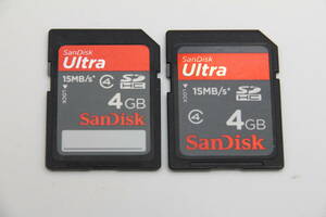 4GB SDHCカード　SanDisk Ultra　●2枚セット● 