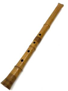 【E591】 尺八 竹内史光 和楽器 全長55.2cm b