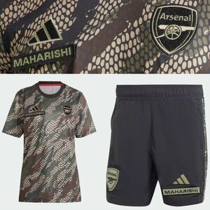 【貴重上下セット！新品定価〜】アーセナルFC×MAHARISHI 半袖ジャージー&ショーツ★トレーニング★adidas★アディダス★マハリシ