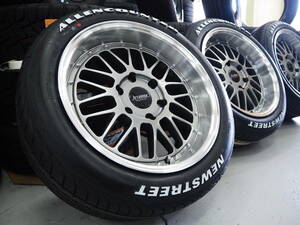 要オーバーフェンダー 深リム メッシュ levanna V10LTH 18inch 6H139.7 9.0J+25 HBK オーレンカウンター OG-20 225/50R18 ハイエース