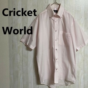 Cricket World★ビジネス ドレスシャツ 半袖 シャツ★サイズM　4-61　