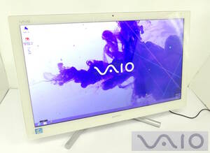 【よろづ屋】SONY VAIO SVL241A11N 24インチ ソニー デスクトップPC 一体型 Intel Core i5-3210M 2.50GHz バイオ ホワイト(M0521-140)