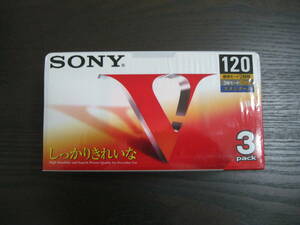 未使用/未開封 SONY VHSビデオテープ/1箱(3Pack入り）