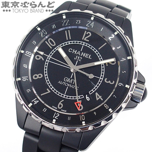 101726395 1円 シャネル CHANEL J12 GMT H3101 マットブラック セラミック ステンレススチール 腕時計 メンズ 自動巻