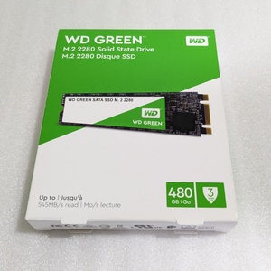 ■Western Digital 480GB M.2 SATA SSD 2280 WD Green WDS480G2G0B/T 未開封