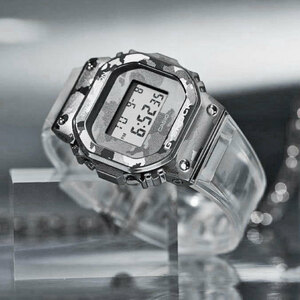 新品1円 G-SHOCK 迷彩＆透明クリアスケルトン　金属ベゼル 逆輸入 G-SHOCK 20気圧防水 CASIO メンズ 腕時計 Gショック 構造耐衝撃構