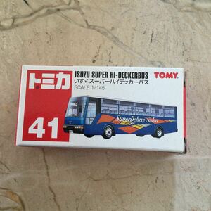絶版　未使用品　TOMY トミカ No. 41 いすゞ　スーパーハイデッカーバス