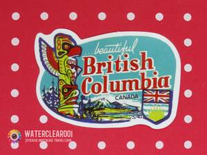▽▼33094-ExHS▼▽[NOSTALGIC-STICKER＊TRAVEL] BRITISH COLUMBIA CANADA