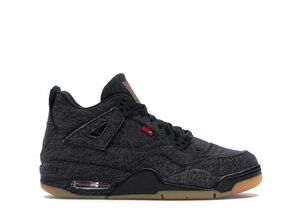 LEVI’S × NIKE AIR JORDAN 4 BG "BLACK DENIM"(タグ：のみ) 24.5cm AQ9103-001-R