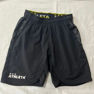 アスレタ ジュニア ゲームパンツ　トレーニングウェア　サイズ140 キッズ・子供 サッカー　フットサルパンツ ATHLETA ブラック