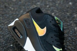 M25【特価/Used/良品/入手困難】NIKE AIR MAX 90 PREMIUM BLACK/BLACK-IVORY-BL/Jordan sb force atmos AIRMAX dunk acg supreme 1 2 4 95