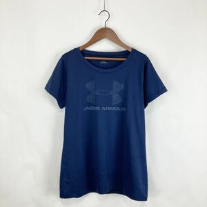 大きいサイズ UNDER ARMOUR アンダーアーマー 吸水速乾 レディース 半袖 Tシャツ トップス ネイビー 紺 XLサイズ スポーツ トレーニング