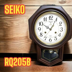 SEIKO 電波時計 Chime&Strike RQ205B 掛け時計 振り子