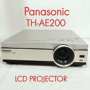 【ジャンク】パナソニック Panasonic 液晶プロジェクター TH-AE200 高さ調整 SDカード 28×28×8.5cm