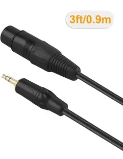 CableCreation 0.9M ブラック 3.5mm 変換ケーブル