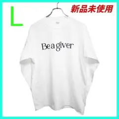 ロングTシャツホワイト✩メッセージ長袖クルーネックTシャツ✩