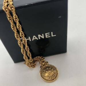 CHANEL シャネル ネックレス ゴールド ロゴ ラウンド ファッション アクセサリー P1402