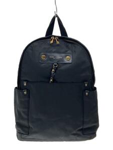 MARC JACOBS◆PREPPY NYLON BACKPACK/ナイロン/BLK/M0012907/ほつれ・レザー部切れ有