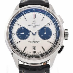 ブライトリング BREITLING AB0118 プレミエB01 裏スケ 自動巻き メンズ 美品 箱・保証書付き R#130147