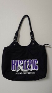 ヒステリックグラマー　HYSTERIC GLAMOUR　ハンドバッグ　鞄　カバン　黒　ブラック　送料無料