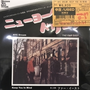 【新宿ALTA】FAR EAST (REGGAE)/NYC DREAM /KEEP YOU IN MIND(NYCT7072)