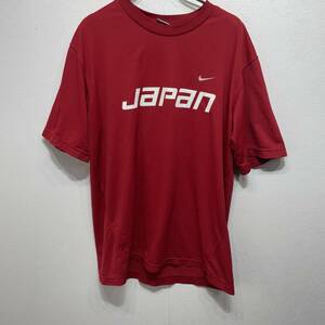 日本代表　JAPAN　Tシャツ　ナイキ/NIKE　Mサイズ　赤／レッド 　スポーツ　G1524