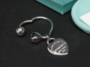 ■新品同様■TIFFANY＆Co ティファニー リターントゥティファニー ハートタグ SV925 キーリング キーホルダー チャーム シルバー系 AP9709