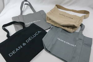 【送900円】　8137　DEAN＆DELUCA　ディーン＆デルーカ　バッグ4点セット　トートバッグ/ワンショルダー　キャンバス/ジュート