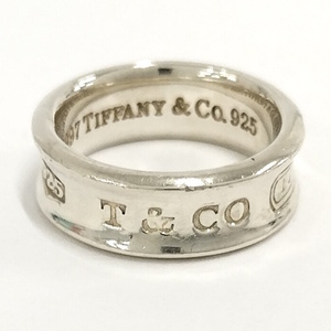 【中古】TIFFANY&Co. ナロー リング ロゴ 1837 SV925 シルバー