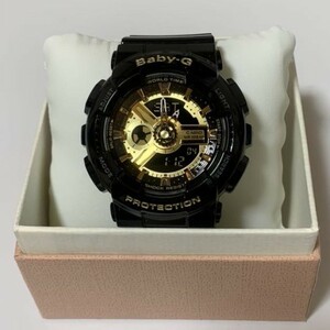 【カシオ】 ベビージー レディース 新品 腕時計 ブラック 未使用品 BA-110-1AJF CASIO 女性