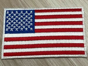 アメリカ　国旗　スター　アイロンワッペン 刺繍 パッチ アップリケ 簡単貼り付け フラッグ 送料84円