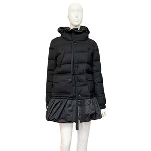 MONCLER モンクレール ダウンコート SARINA サリナ フード付き ウール 2 ブラック 49941