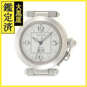 Cartier　カルティエ　パシャC　ビッグデイト　W31055M7　ステンレススチール　オートマチック　男女兼用　腕時計【200】C